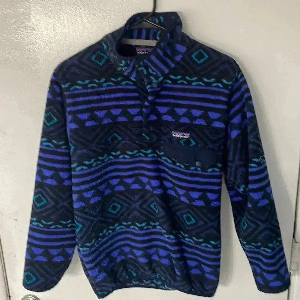 Patagonia vintage hand cropped quarter zip up